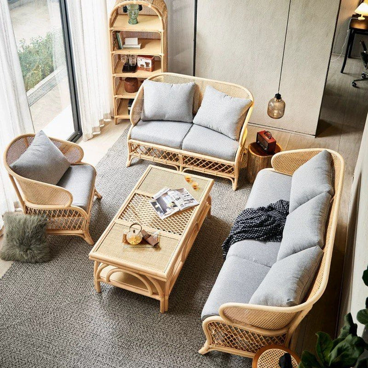 AOZORA Japandi Rattan Sofa