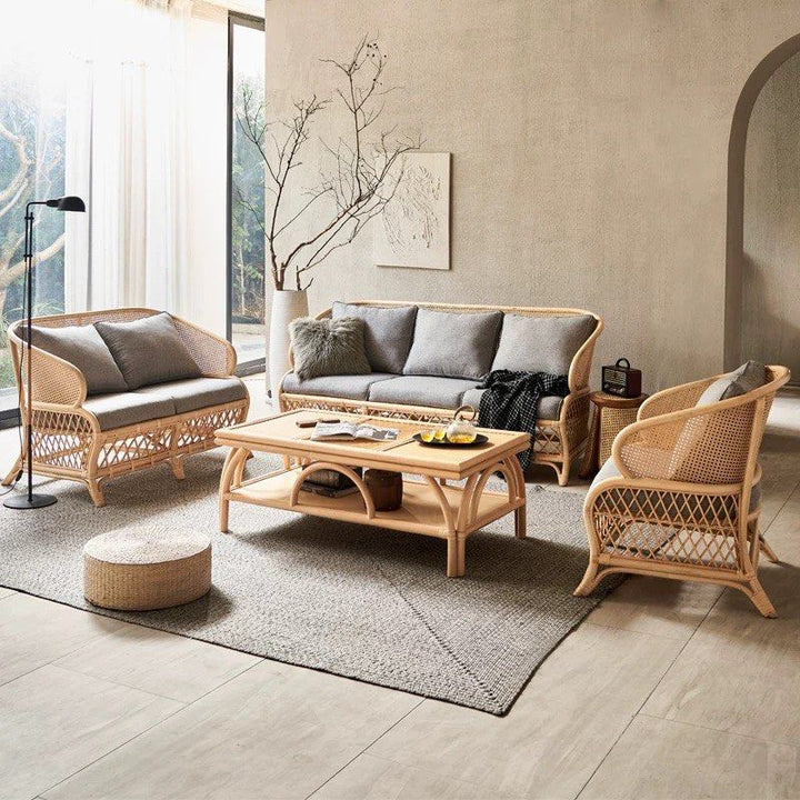 AOZORA Japandi Rattan Sofa