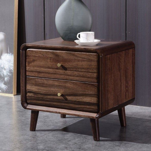 MUZU Japandi Bedside Table