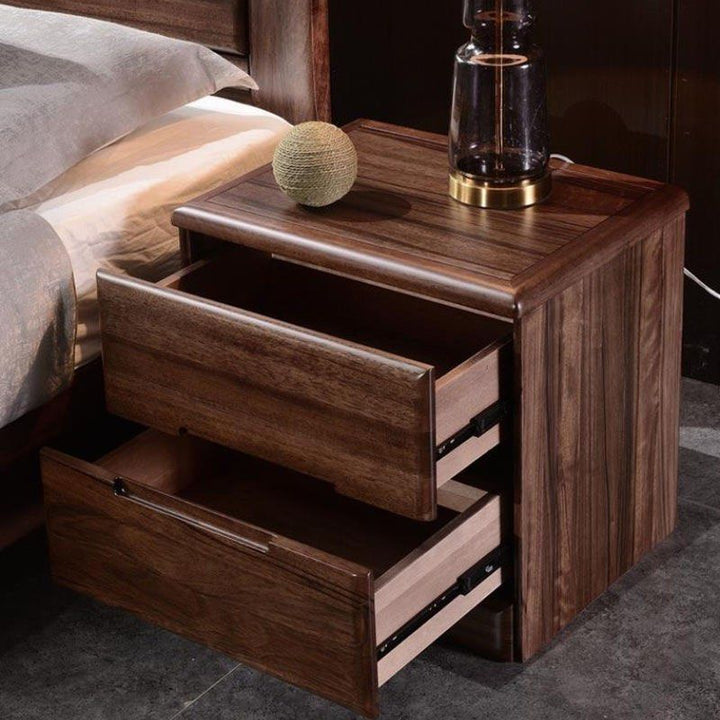 MUZU Japandi Bedside Table