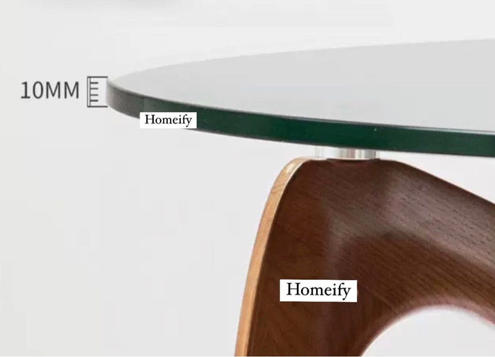 BAM Japandi Glass Coffee Table