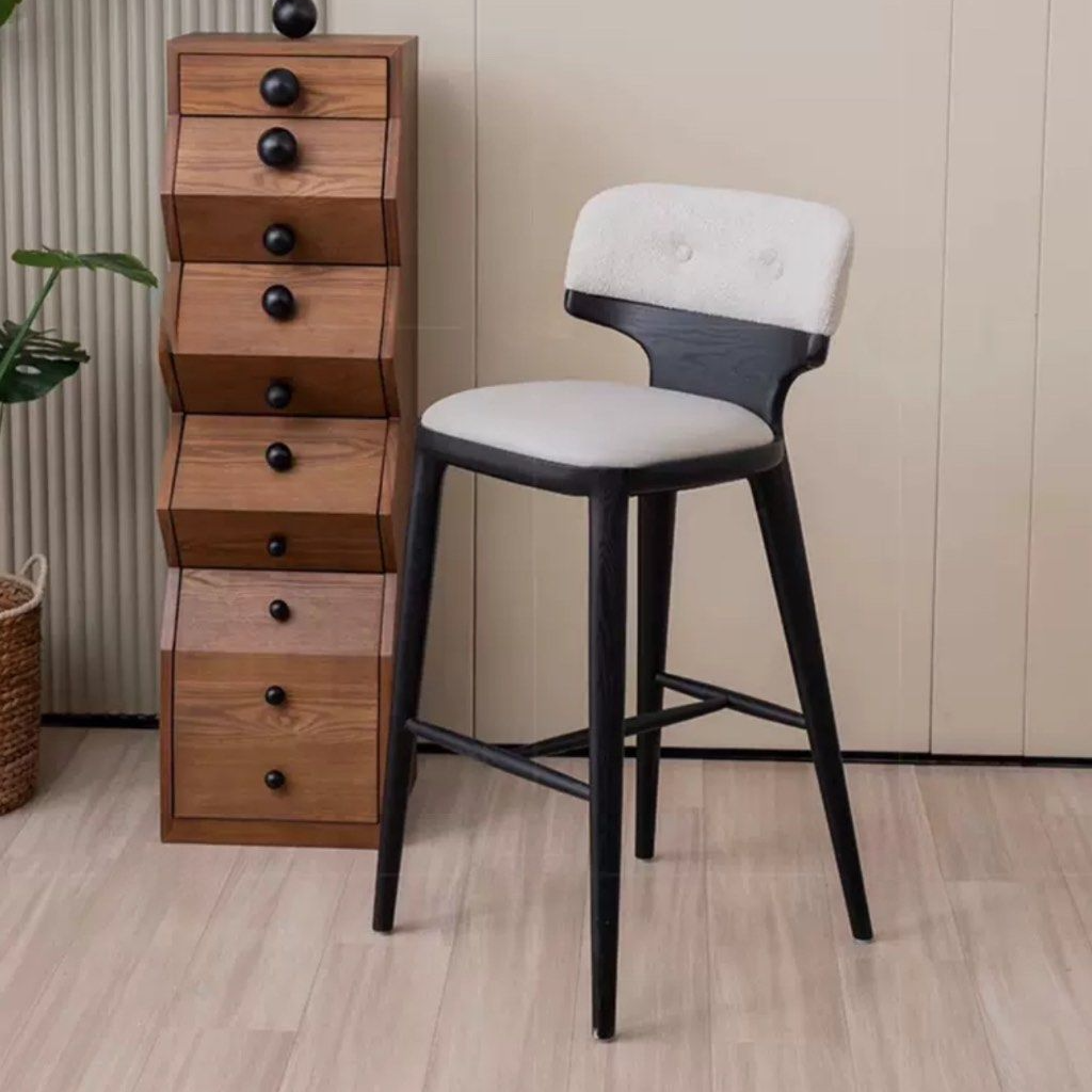 ASTRA Modern Solid Wood Bar Stool