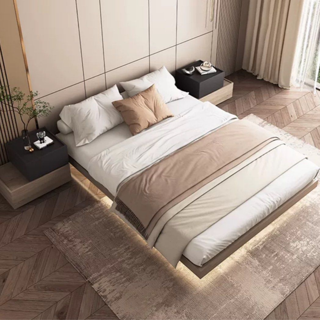 NEURE Modern Floating LED Bedframe