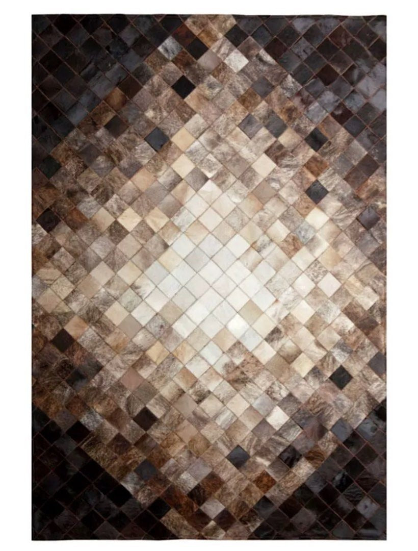 LUCIUS Modern Cowhide Leather Rug