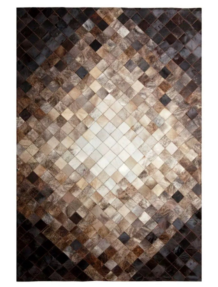 LUCIUS Modern Cowhide Leather Rug