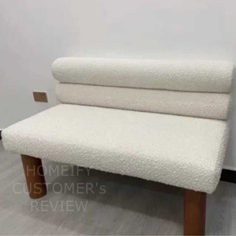 SHAYNE Modern Boucle Bench
