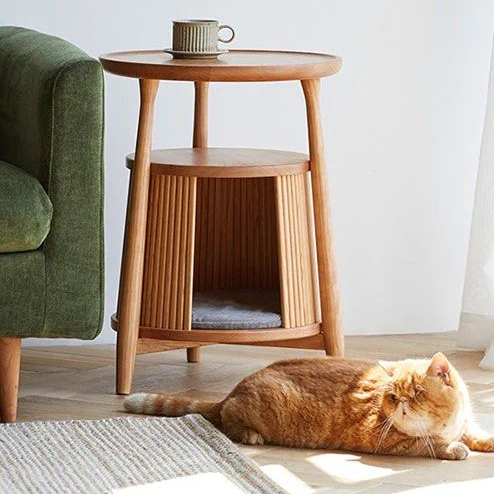 LINDA Solid Wood Side Table