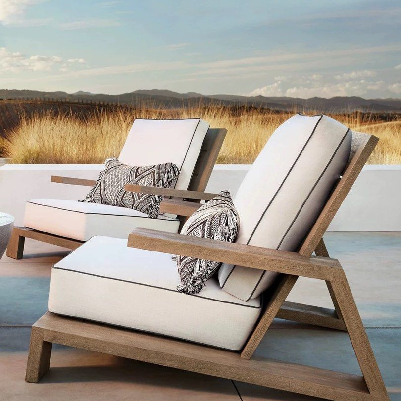 HAODEN Modern Teak Wood Outdoor Sofa