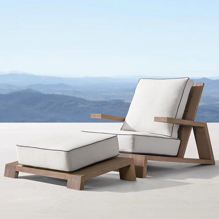 HAODEN Modern Teak Wood Outdoor Sofa