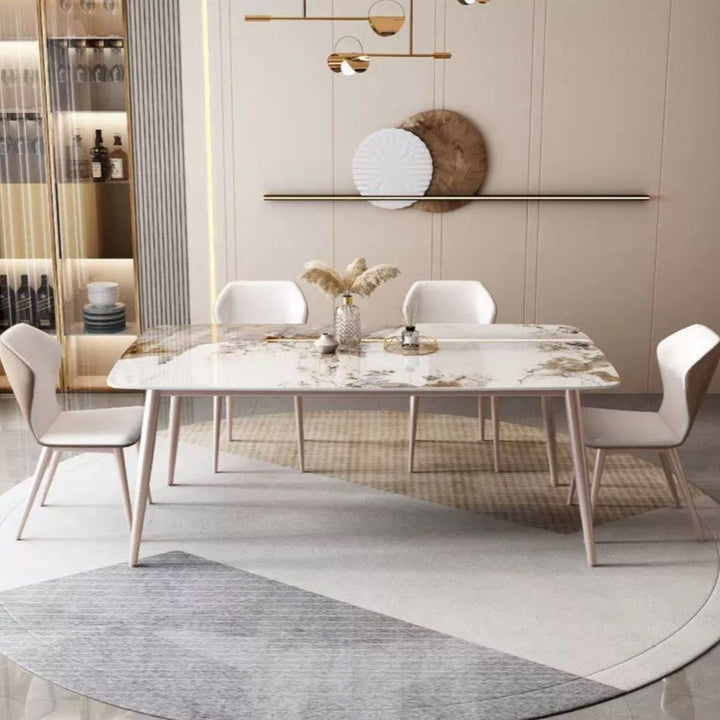 RAHMAN Modern Marble Dining Table & Chairs