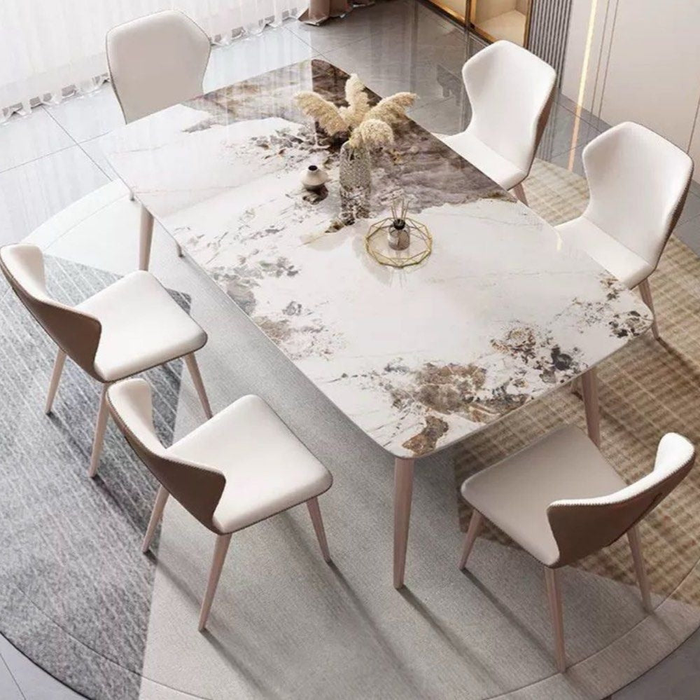 RAHMAN Modern Marble Dining Table & Chairs