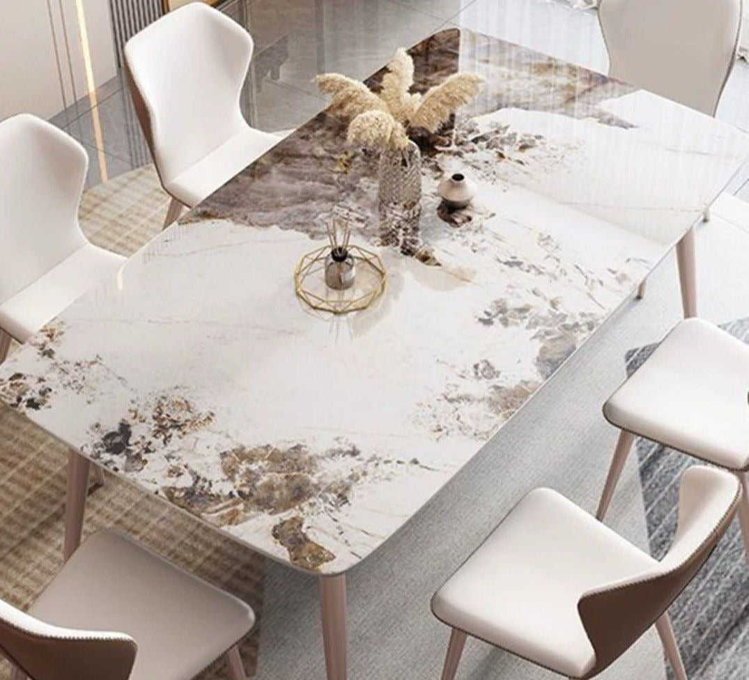 RAHMAN Modern Marble Dining Table & Chairs