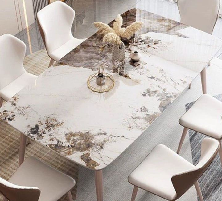 RAHMAN Modern Marble Dining Table & Chairs
