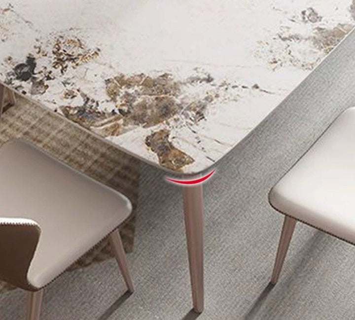 RAHMAN Modern Marble Dining Table & Chairs