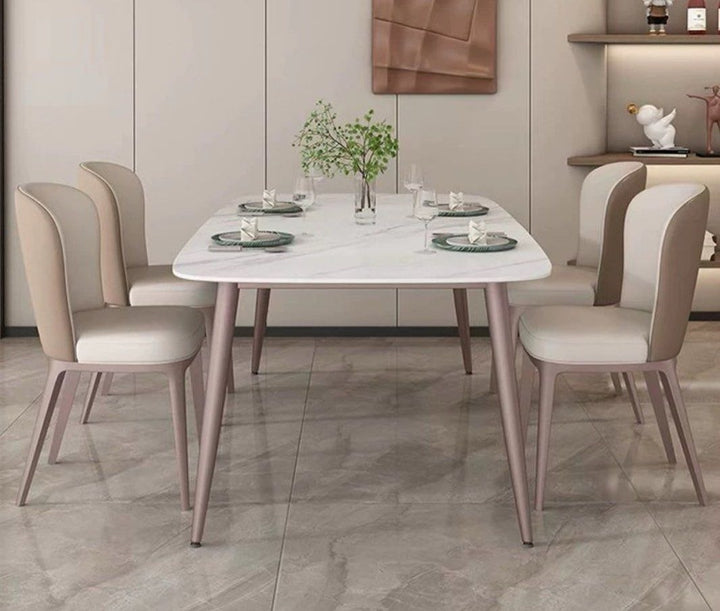 RAHMAN Modern Marble Dining Table & Chairs