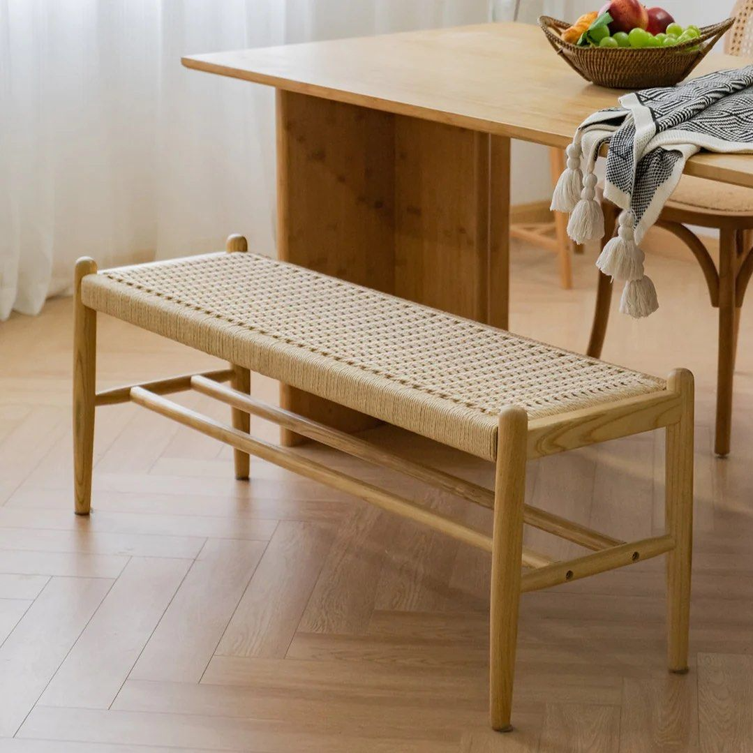 TYBALT Modern Rattan Bench
