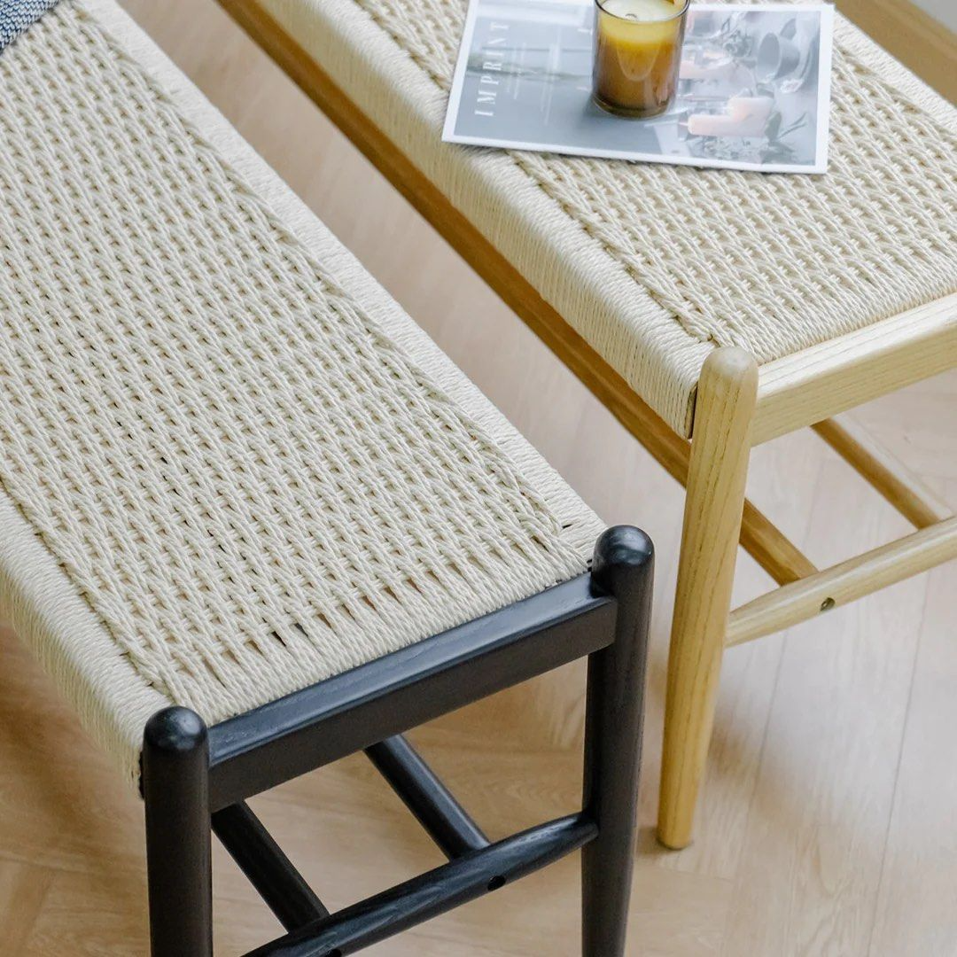 TYBALT Modern Rattan Bench