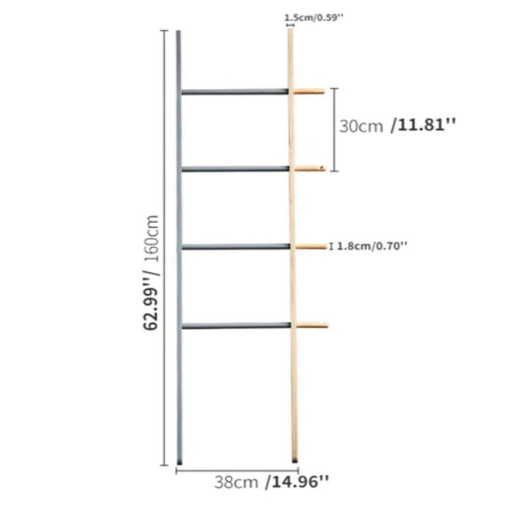 LAGOM Wood Towel Rack