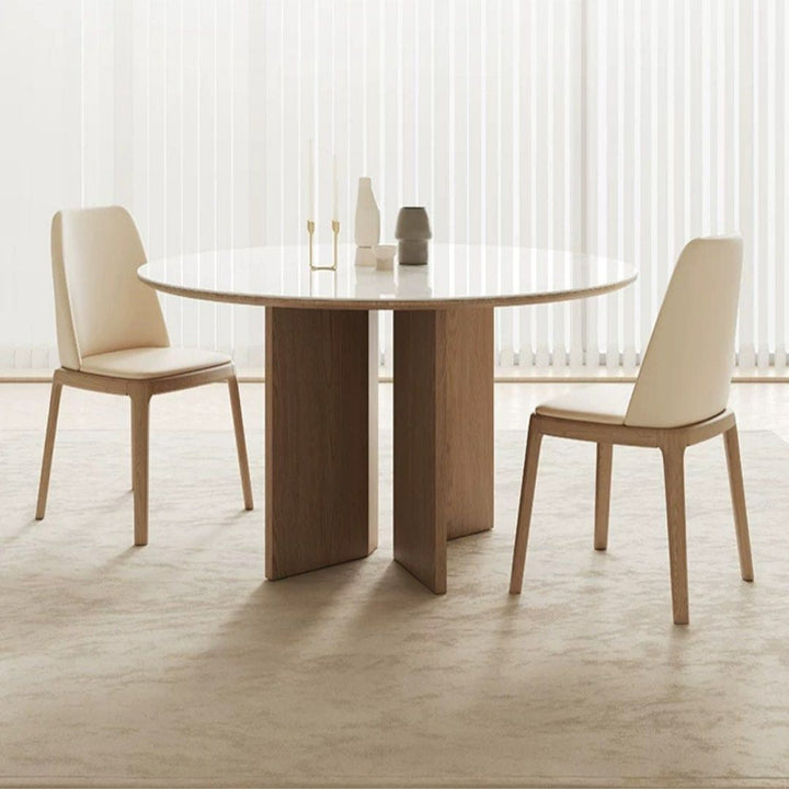 TAKAYAMA Japandi Solid Wood Round Dining Table