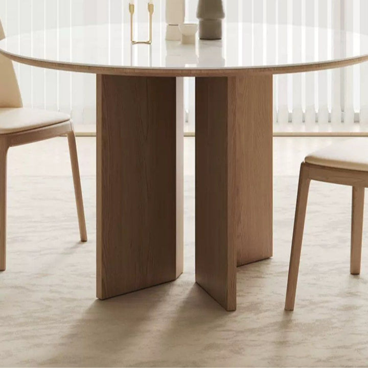 TAKAYAMA Japandi Solid Wood Round Dining Table