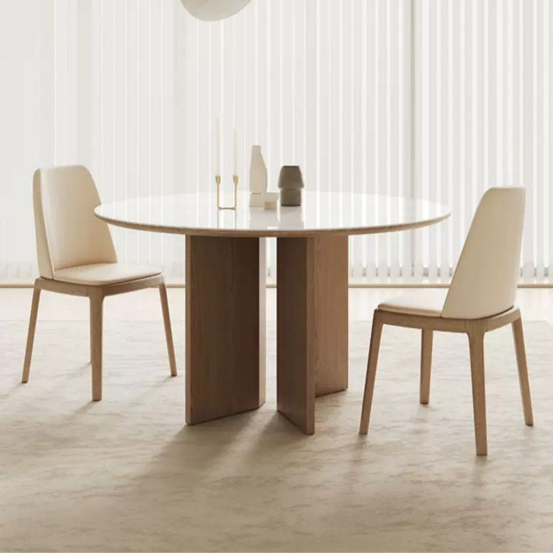 TAKAYAMA Japandi Solid Wood Round Dining Table