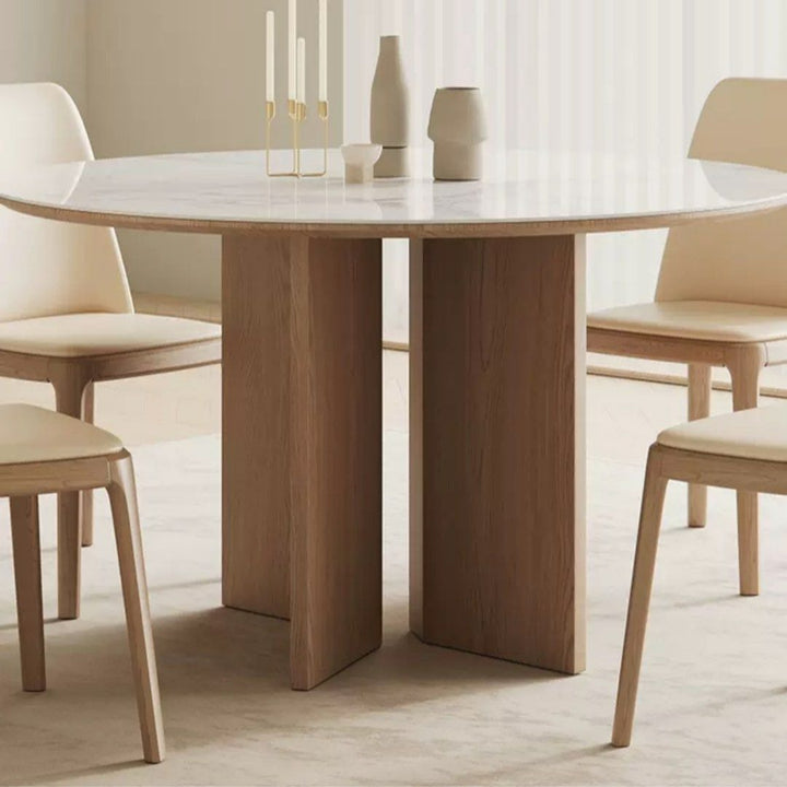 TAKAYAMA Japandi Solid Wood Round Dining Table