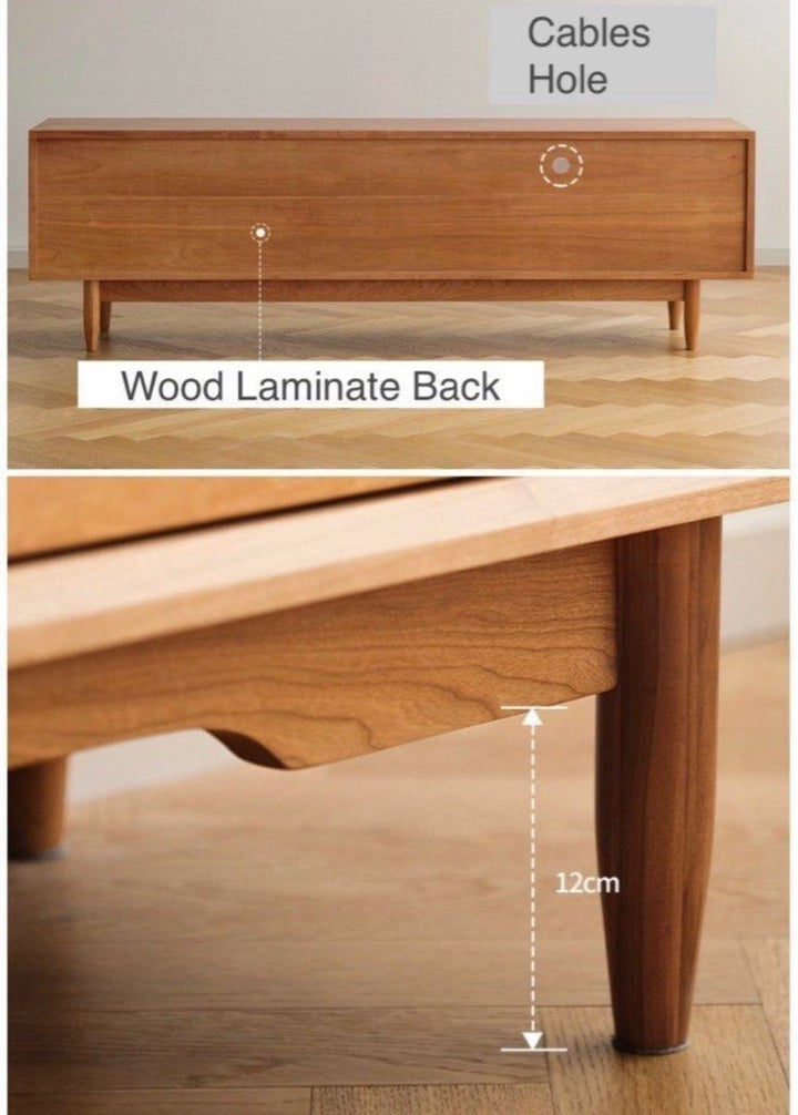 TORIS Modern Oak Wood TV Console