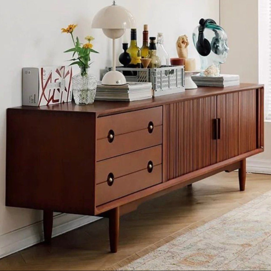 TORIS Modern Oak Wood TV Console