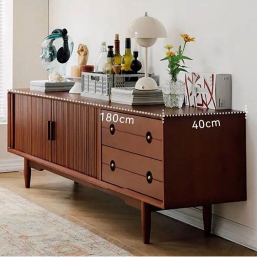 TORIS Modern Oak Wood TV Console