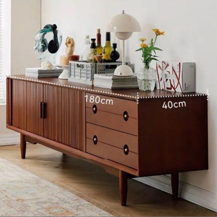 TORIS Modern Oak Wood TV Console