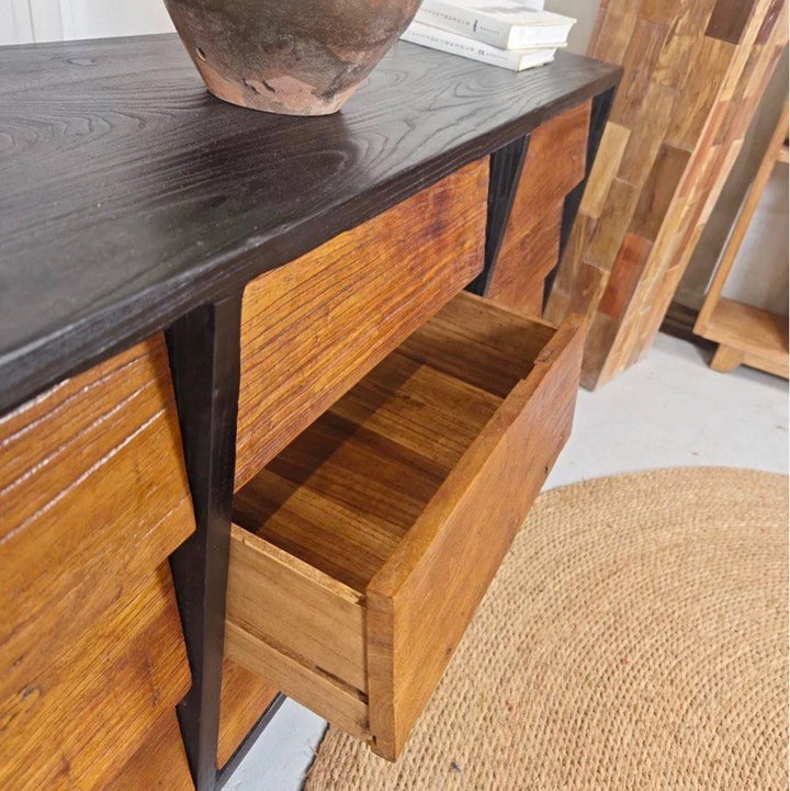 JAMIN Rustic Solid Wood Sideboard