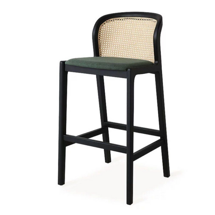 RADICAN Mid Century Rattan Bar Stool