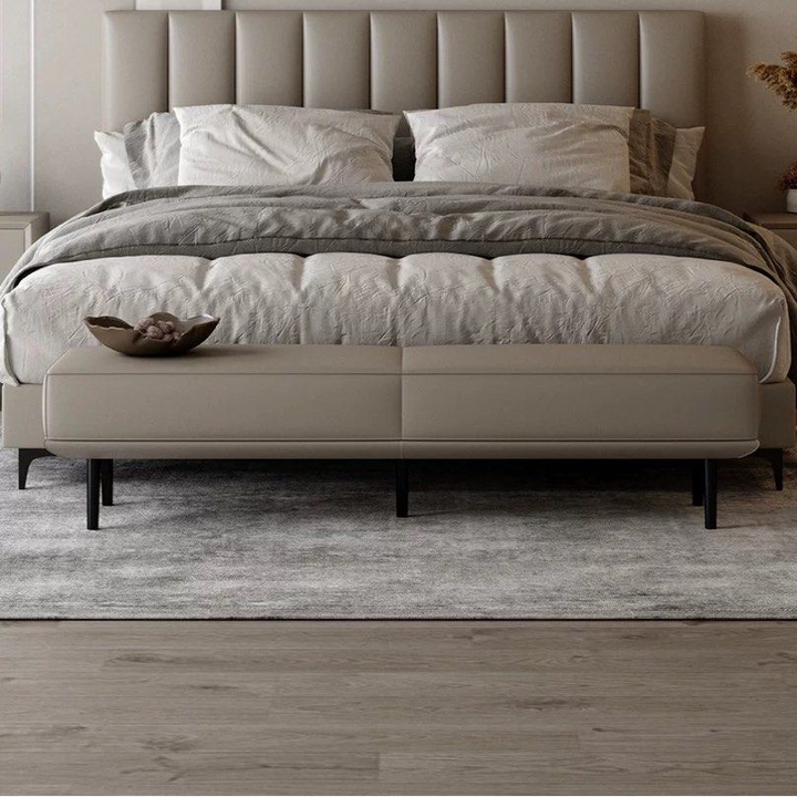 ELIO Modern Leather Bench