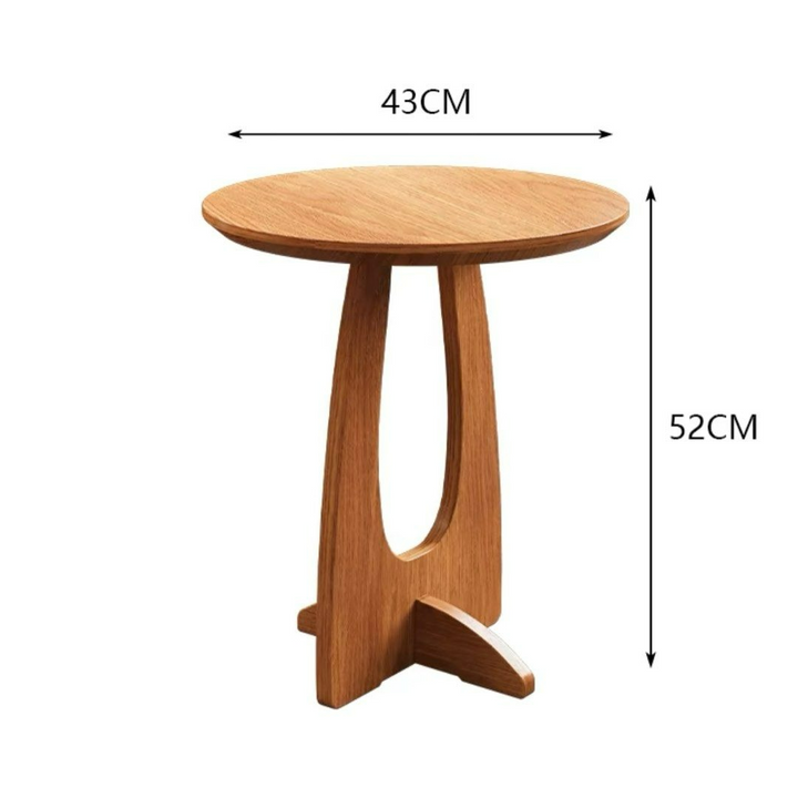 VERNIUS Modern Solid Wood Side Table