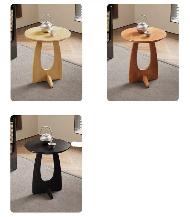 VERNIUS Modern Solid Wood Side Table