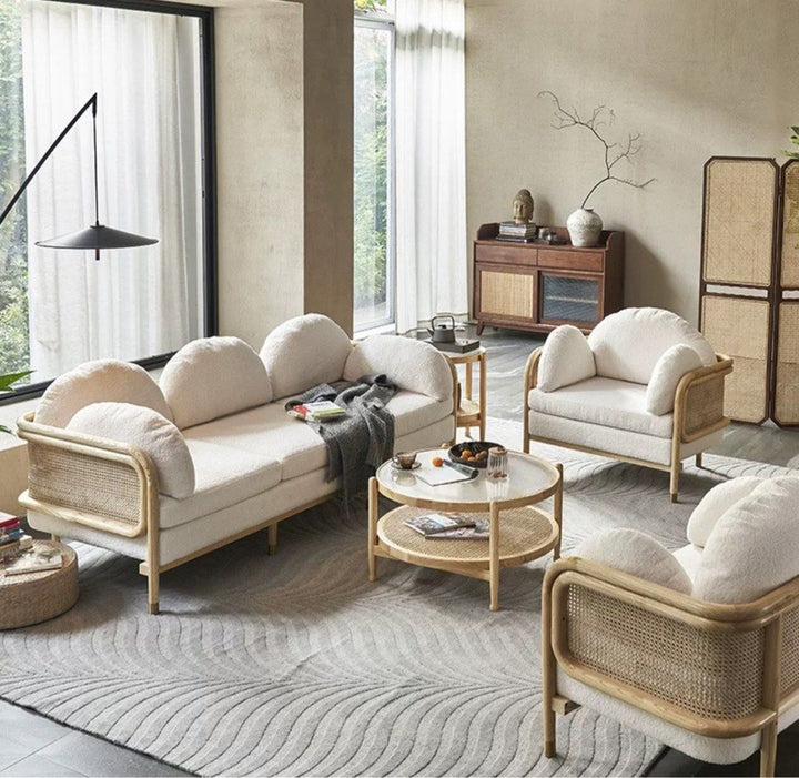 RINSHO Japandi Rattan Sofa