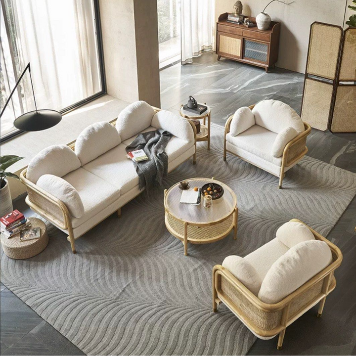 RINSHO Japandi Rattan Sofa