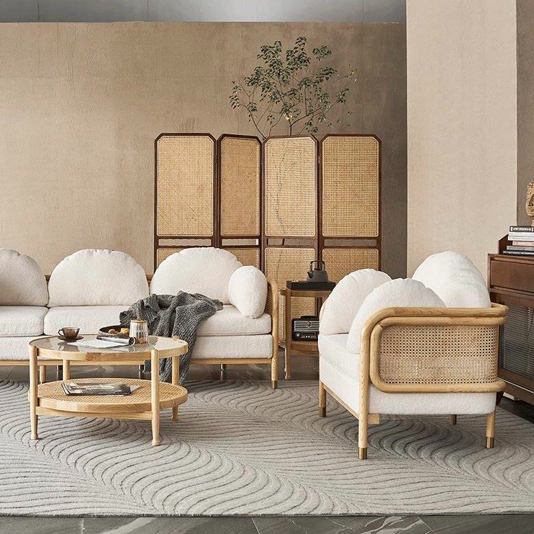 RINSHO Japandi Rattan Sofa