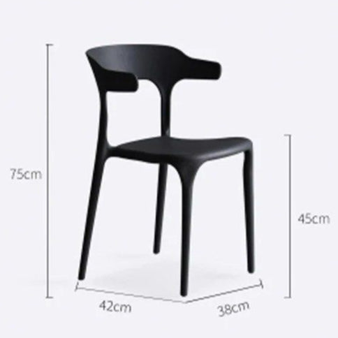 GALLIA Plastic Dining Chair (Set of 4)
