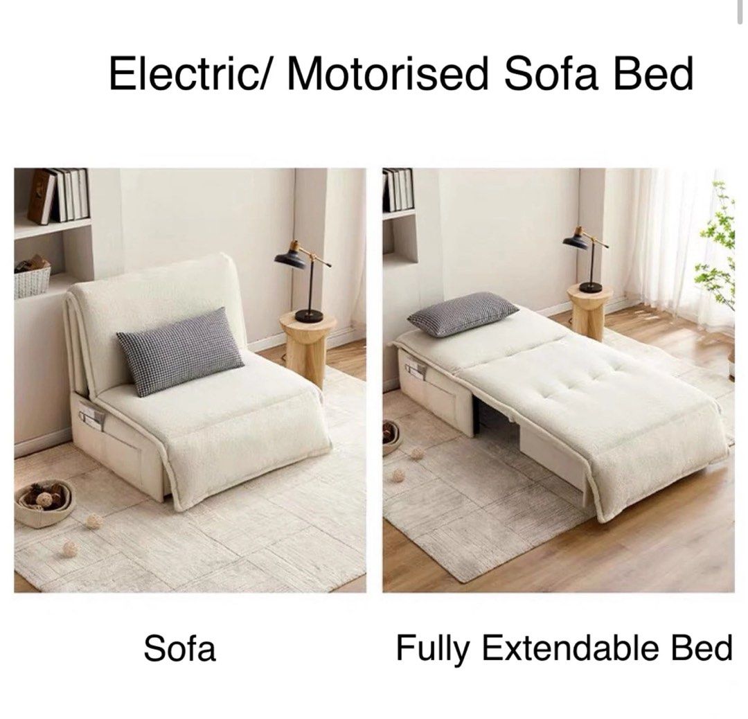 NOVANO Modern Boucle Electric Sofa Bed
