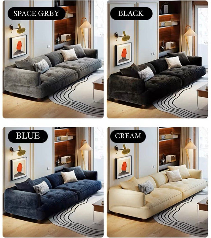 RAVELLI Modern Velvet Sofa