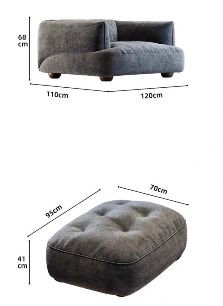 RAVELLI Modern Velvet Sofa
