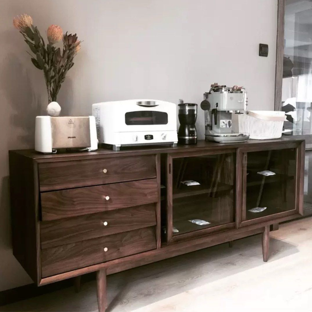 MEUNA Modern Walnut Sideboard