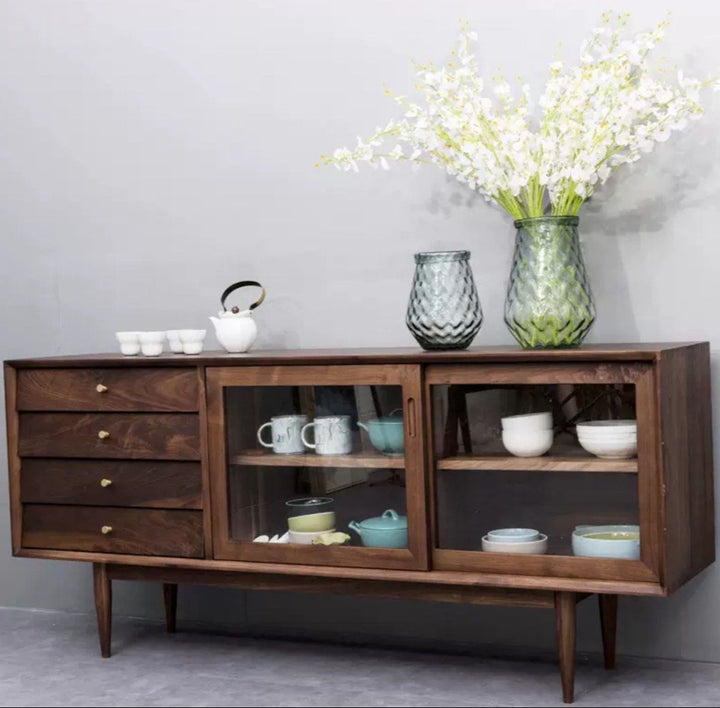 MEUNA Modern Walnut Sideboard