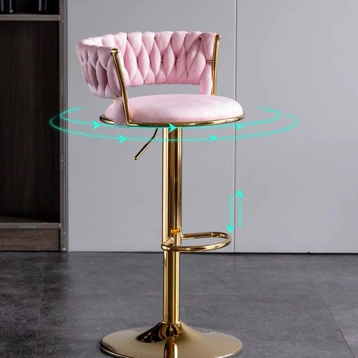 RENEE Modern Velvet Bar Stool