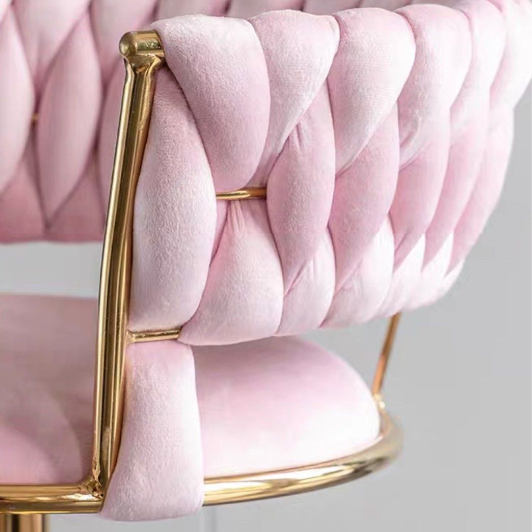 RENEE Modern Velvet Bar Stool