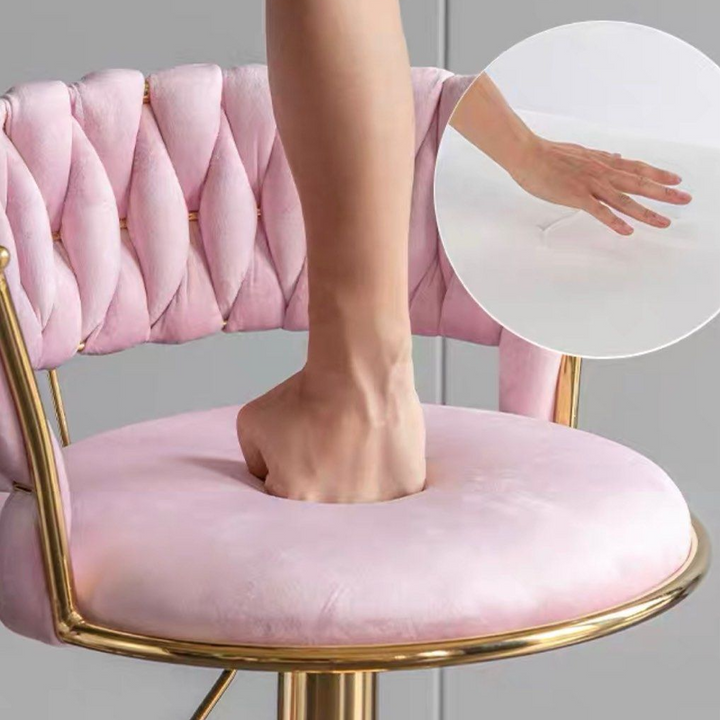 RENEE Modern Velvet Bar Stool