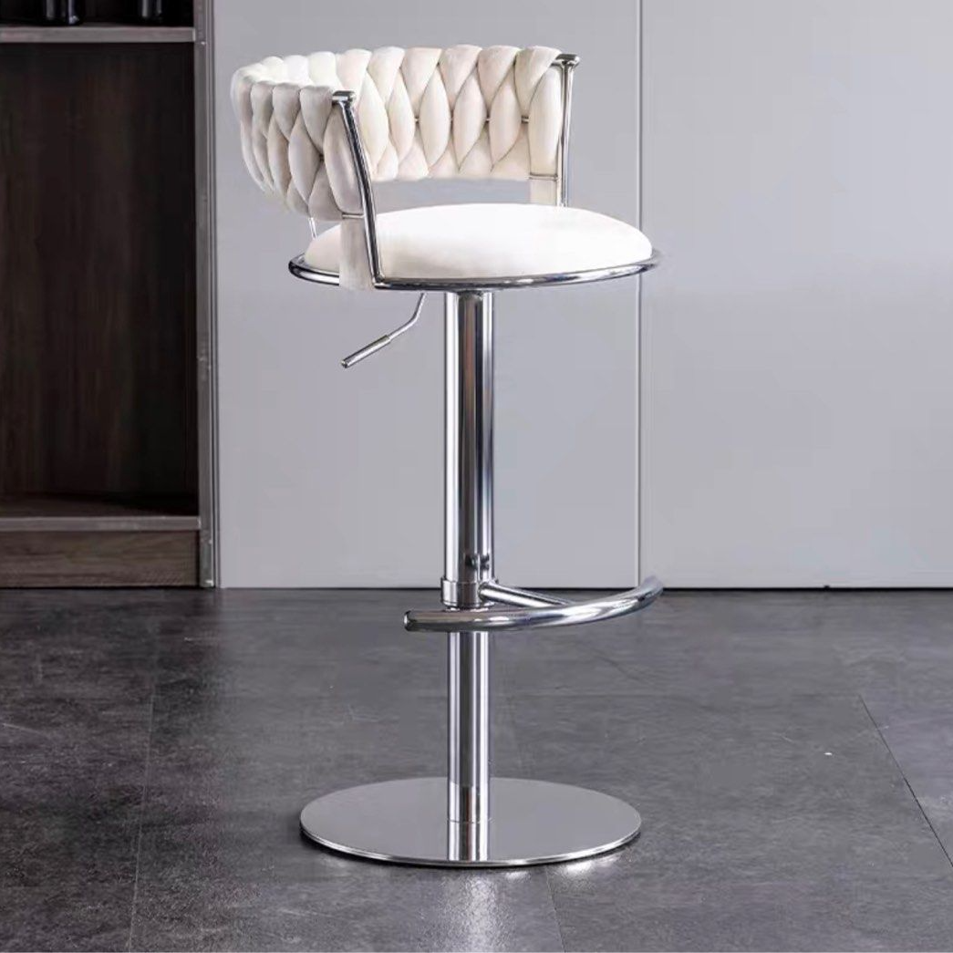 RENEE Modern Velvet Bar Stool