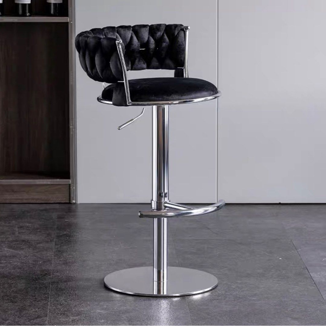 RENEE Modern Velvet Bar Stool
