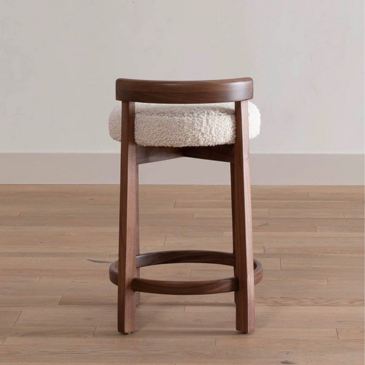KIDEN Modern Solid Wood Bar Stool